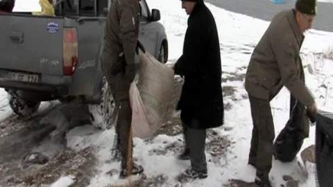 Yabani Hayvanlara 2 Yılda 7 Ton Yem Bırakıldı