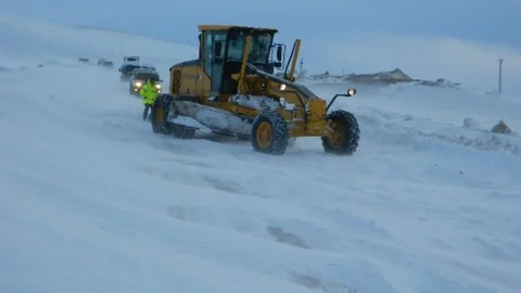 Kar Ve Tipi Ulgar Dağında Ulaşımı Aksattı