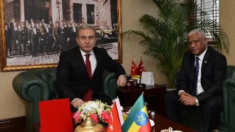 Etiyopya'nın Ankara Büyükelçisi Workneh'den Vali Büyük'e Ziyaret
