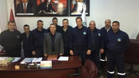 Gömeç'te Baski Personelinden Eşref Uslu'ya Ziyaret