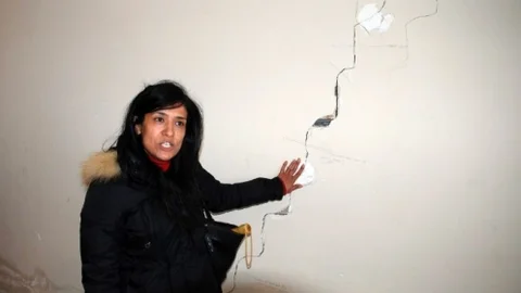 Evleri Çatlayan Vatandaşlar Tedirgin