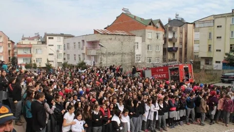 İtfaiyeden Okullarda Tatbikat