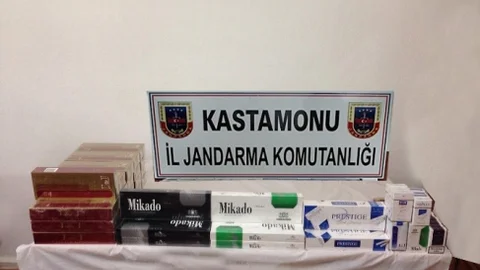 Jandarmadan Kaçak Sigara Operasyonu