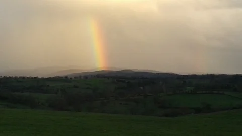 Kazdağlarında Gökkuşağı Manzarası