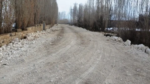 Erciş'te Stabilize Yol Çalışması