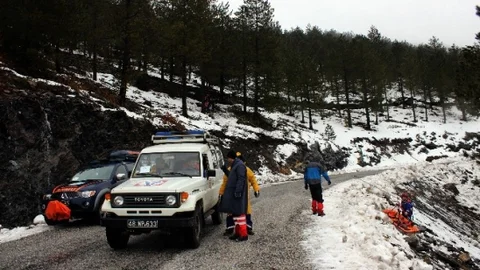 UMKE Muğla Ekibinden Karda Tatbikat