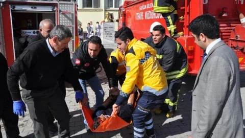 Sorgun'da Yangın Tatbikatı Gerçeği Aratmadı