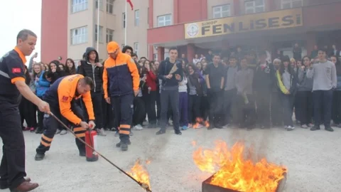 AFAD'dan Lisede Acil Durum Tatbikatı