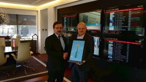 Bilal Cicavoğlu Hamdi Topçu'yu Ziyaret Etti