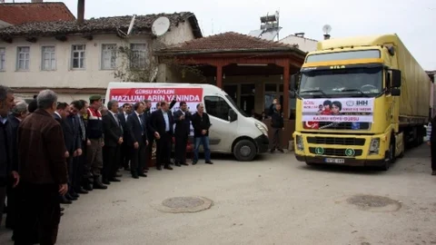 Köylülerden Suriye'ye Yardım Tirı