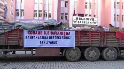 Kobani İçin Toplanan Yardımlar Yola Çıktı