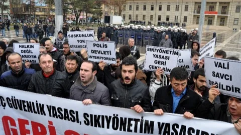 Eskişehir'de İç Güvenlik Yasa Tasarısı Eylemi