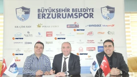 Metro Turizm B. B. Erzurumspor'a Sponsor Oldu