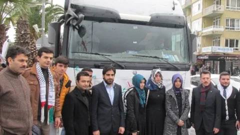 Aydın'dan Suriyeli Savaş Mağdurlarına Bir Tir Yardım Malzemesi Gönderildi