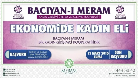 Meram'da “Bacıyan-I Meram” Girişimcilik Kooperatifi Kuruldu