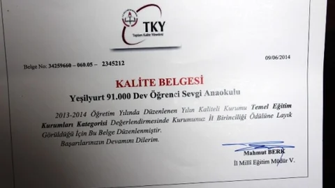 Sevgi Anaokulu Yine Birinci Oldu