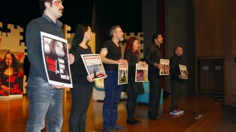 Sahnede Kadın Cinayetlerini Protesto