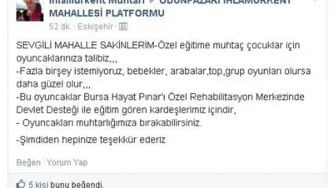 Kadın Muhtardan Örnek Davranış