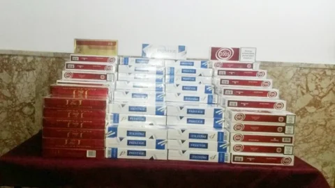 Manavgat'ta Gümrük Kaçağı 3 Bin 70 Paket Sigara Ele Geçirildi