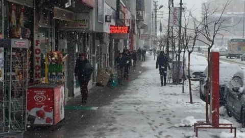 Van'da Kar Yağışı Ve Sis