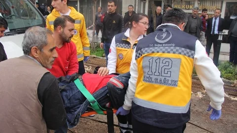 Çok Katlı Otopark İnşaatında Kaza