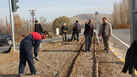 Yahyalı Girişindeki Kavşak Yenileniyor