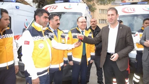 Siirt'te Sağlık Filosuna 8 Ambulans Eklendi