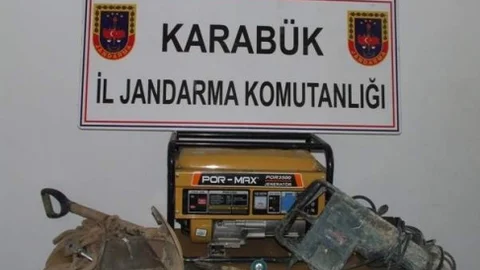 Jandarmadan Kaçak Kazı Operasyonu