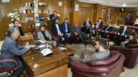 MÜSİAD Kayseri Şubesi Yönetim Kurulu Üyelerinin Melikgazi Ziyareti