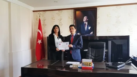 İdil TEOG'da Dereceye Giren Okul Öğretmenlerine Başarı Belgesi