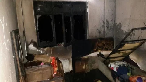 Bolu'da Korkutan Ev Yangını