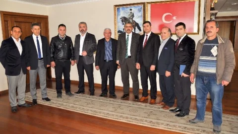 Erzurumlular Derneği Yeni Yönetiminden Başkan Alıcık'ı Ziyaret