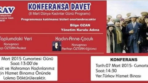 Türkav'dan 8 Mart Dünya Kadınlar Günü Programı
