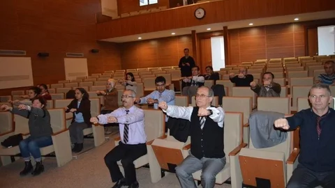 Üniversite Personeli Mesaiye Sporla Başlıyor