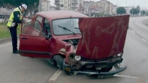 Samsun'da Trafik Kazası 2 Yaralı