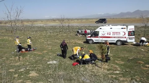 Konya'da Trafik Kazası 4 Yaralı