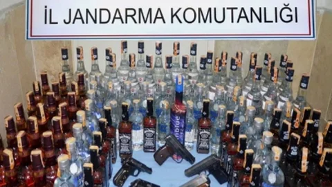Denizli'de Kaçak İçki Operasyonu