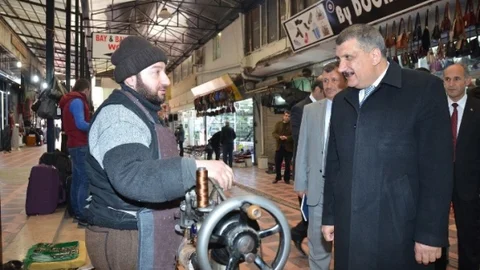 Başkan Gürkan Ayakkabıcılar Çarşısı'nı Ziyaret Etti