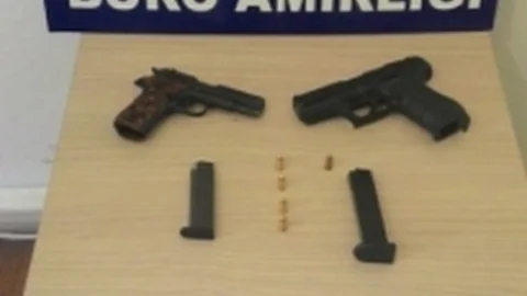 Turhal'da 2 Adet Ruhsatsız Tabanca Ele Geçirildi