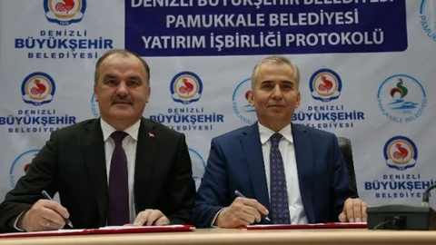 Büyükşehir Ve Pamukkale Belediyesi Arasında ''Yatırım İşbirliği'' Protokolü