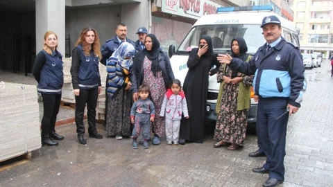 Dörtyol'da Yakalanan Dilenciler Şehir Dışına Çıkarılıyor