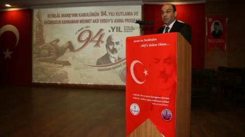 Yozgat'ta İstiklal Marşı'nın Kabulünün 94'üncü Yılı Kutlandı