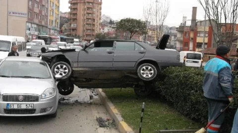 Trabzon'da İlginç Kaza