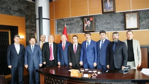 Başkan Yusuf Alemdar'a Ziyaretler Sürüyor