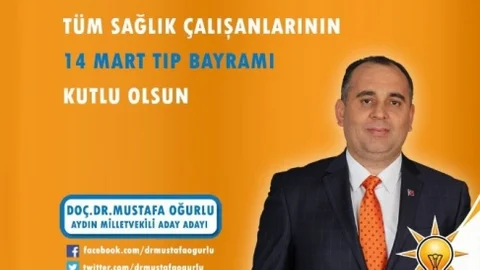 Doç. Dr. Oğurlu Meslektaşlarının Tıp Bayramını Kutladı