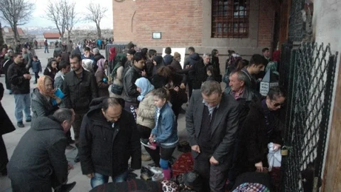 Hacı Bayram-I Veli Cami'nde YGS Yoğunluğu