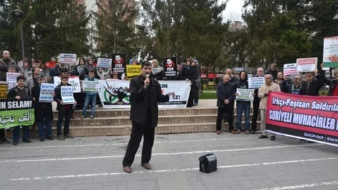 Mısır Ve Suriye'de Yaşanan Zulme Karşı Basın Açıklaması Yaptılar