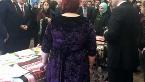 Cumhurbaşkanı Erdoğan 100. Yıl Anı Yorganı Çalışmalarını Ziyaret Etti