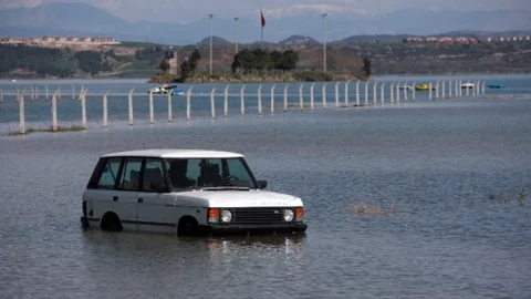 Barajda Suyun Yükseldiğini Fark Etmeyince Mahsur Kaldı