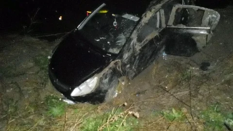 Tekirdağ'da Otomobil Tarlaya Uçtu 4 Yaralı